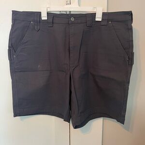 Duluth Trading Co Charcoal Flat Front Shorts